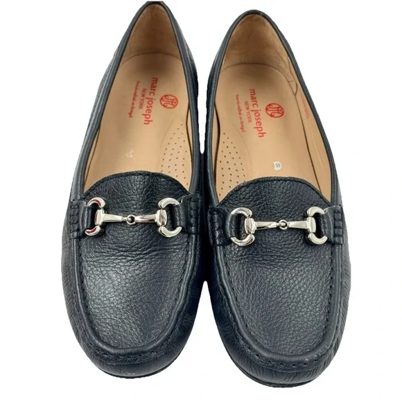 Marc Joseph New York Black York Terrace Leather Loafer Size 8.5 Made in Brazil - Picture 2 of 9